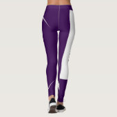 Leggings de la victoire en blanc et violet (Dos)