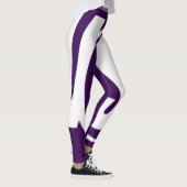 Leggings de la victoire en blanc et violet (Droite)