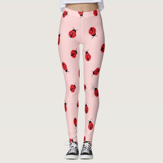 Leggings de Ladybug rose (Devant)