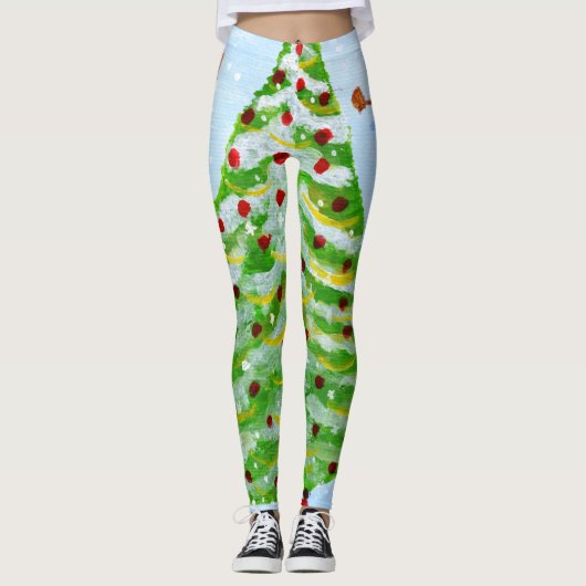 leggings de l'arbre de Noël (Devant)