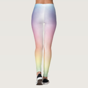 Leggings de lavage arc-en-ciel défraîchi