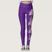 Leggings de l'État du New Hampshire Purple Lilac (Devant)
