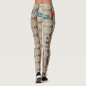 Leggings de l'exercice de nom personnalisé (Dos)