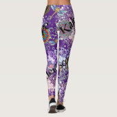Leggings de libellules de sorbet de raisin (Dos)