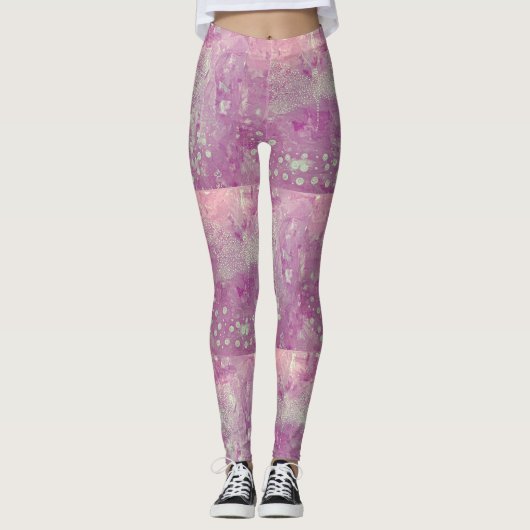 Leggings de libellules roses (Devant)