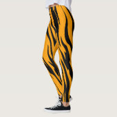 Leggings de lignes de tigres : Style et confort de (Gauche)