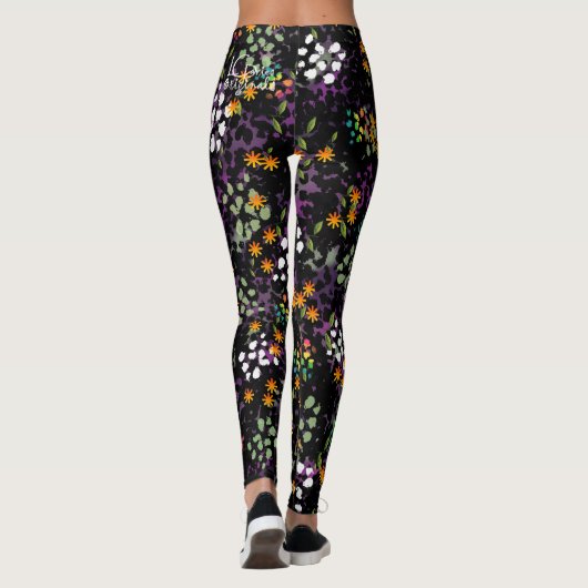 Leggings de lit de fleurs (Dos)