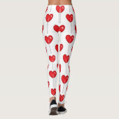 leggings de lollipop à coeur rouge (Dos)