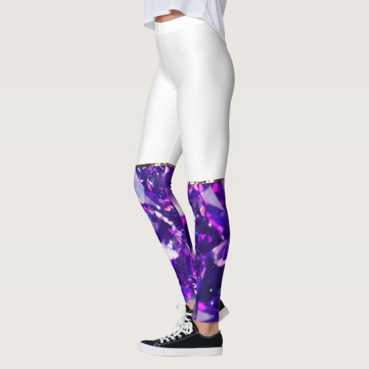 Leggings de losange pourpre (Gauche)