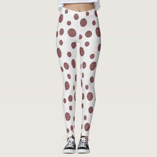 Leggings de machines rouges (Devant)