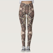 leggings de mandala à fleurs (Devant)