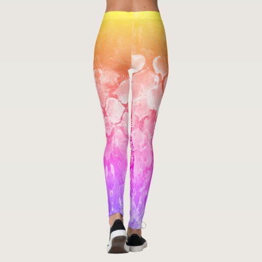 Leggings de mandala arc-en-ciel (Dos)