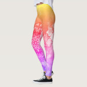 Leggings de mandala arc-en-ciel (Gauche)