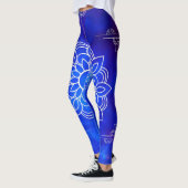 Leggings de Mandala bleu (Gauche)