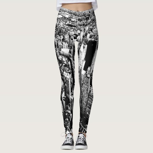 Leggings De Manhattan au ciel (Devant)