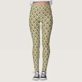 Leggings de marguerite Blanc Fleur sauvage de marg (Devant)