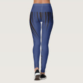 Leggings de mât d'explosion bleu (Dos)
