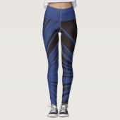 Leggings de mât d'explosion bleu (Devant)