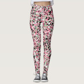 Leggings de Micro Camo rose et vert (Devant)