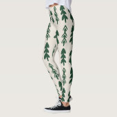 Leggings de mode à motif de pins pour femmes (Gauche)