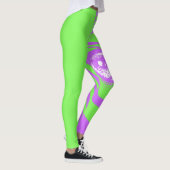 Leggings de mode à motif zèbre néon (Droite)
