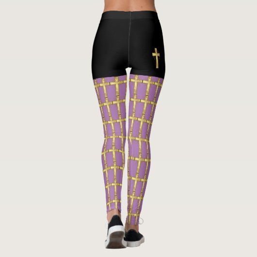 Leggings de mode Christian Cross Pop (Dos)