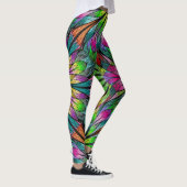 Leggings de mode floral fractal (Droite)