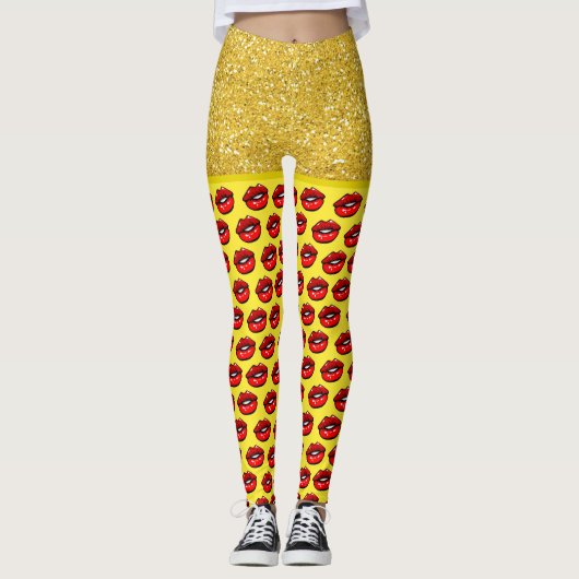 Leggings de mode LIPS (Devant)