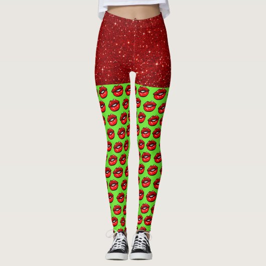 Leggings de mode LIPS (Devant)