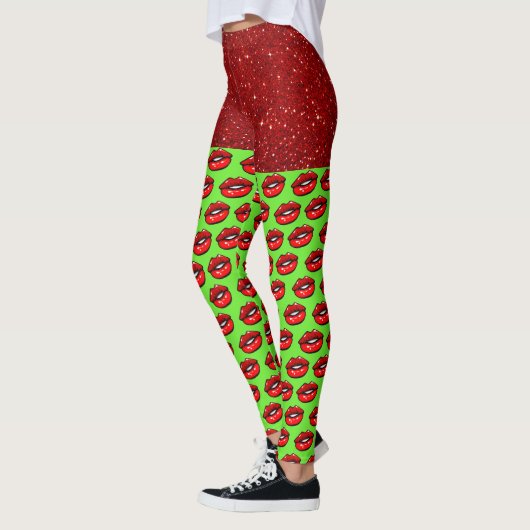 Leggings de mode LIPS (Gauche)