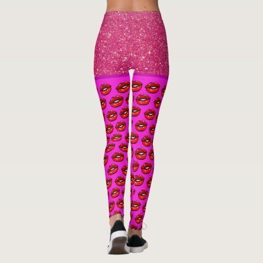 Leggings de mode LIPS (Dos)
