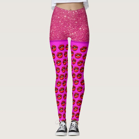 Leggings de mode LIPS (Devant)