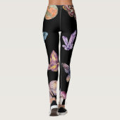 Leggings de mode noirs pour femmes Crystals & Moth (Dos)