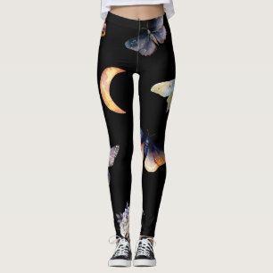 Leggings de mode noirs pour femmes Crystals & Moth