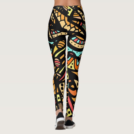Leggings de mode pop Abstraite (Dos)