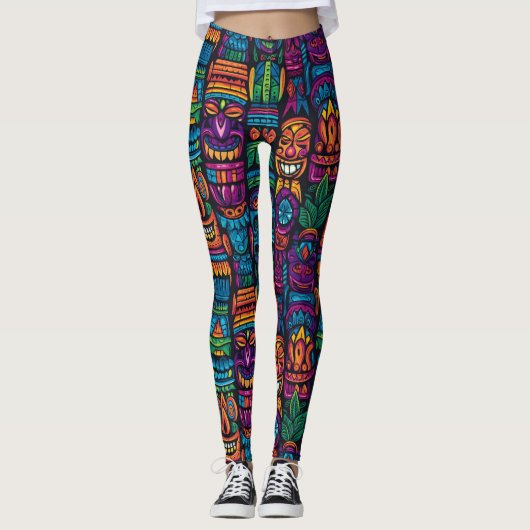 Leggings de mode Tiki Pop (Devant)