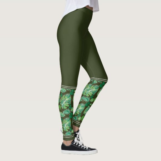 Leggings de Monstera Frosted (Droite)