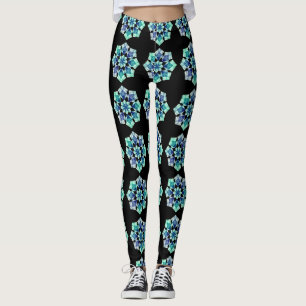 Leggings de Motif géométrique tout-sur-impression