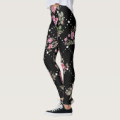 Leggings de Motifs Roses noires (Gauche)