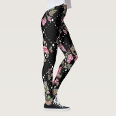 Leggings de Motifs Roses noires (Droite)