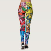Leggings de mur de briques d'art de rue de graffit (Dos)