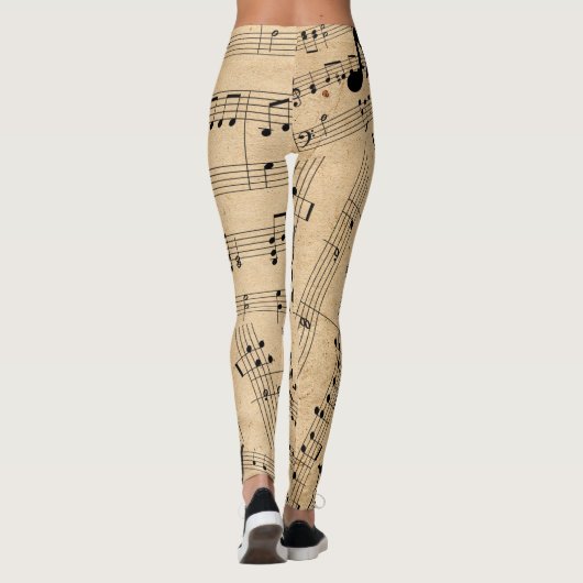 Leggings de musique de feuille (Dos)