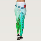 Leggings de nature de nom personnalisé (Dos)