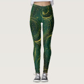 Leggings de Noël à motif festif (Devant)