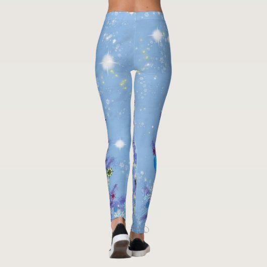 Leggings de Noël avec Beau sapin de Noël (Dos)