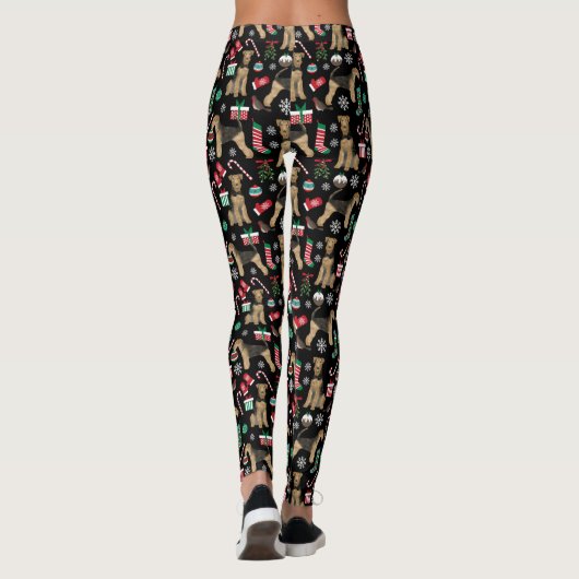 Leggings de Noël d'Airedale (Dos)