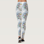 Leggings de Noël de baseball Snowman (Dos)