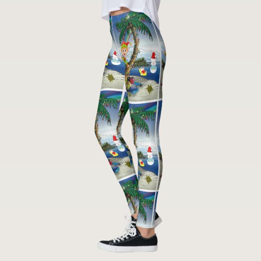 Leggings de Noël, Elf Beach (Gauche)