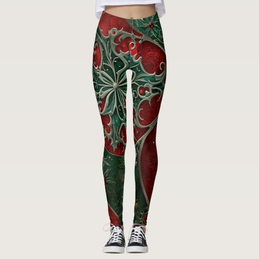 Leggings de Noël gothique (Devant)