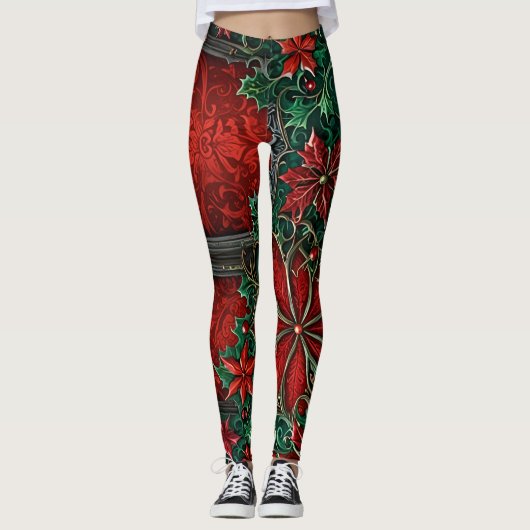 Leggings de Noël gothique (Devant)
